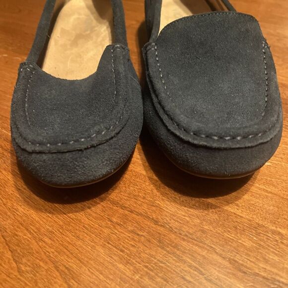 Vionic Women's Debbie Loafers Flats Shoes Size 9.5 Suede Slip On Orthotic Navy - Picture 5 of 8